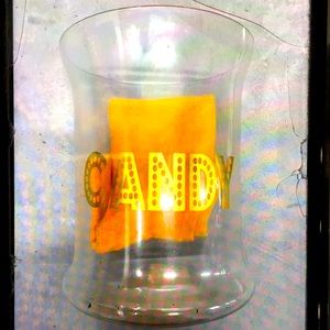 GLASS CANDY JAR. 11 x 7